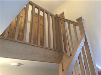 Wooden Staircase Forest Hall